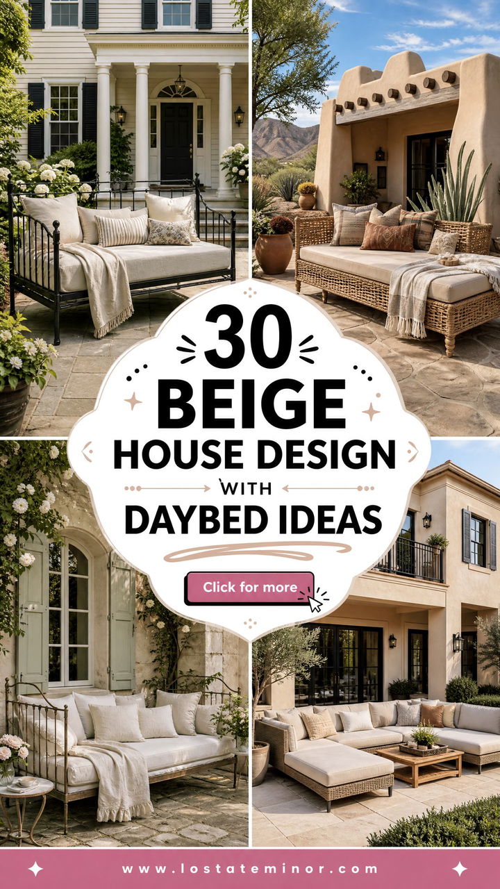 30 Beige House Design With Daybed Ideas for Relaxing Retreats - 30 Beige House Design With Daybed Ideas for Relaxing Retreats