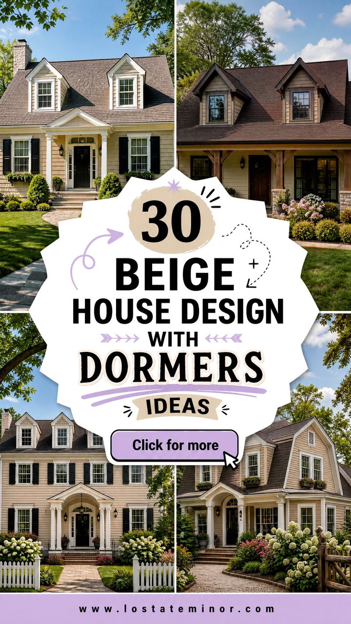 30 Beige House Design With Dormers Ideas for Storybook Charm - 30 Beige House Design With Dormers Ideas for Storybook Charm