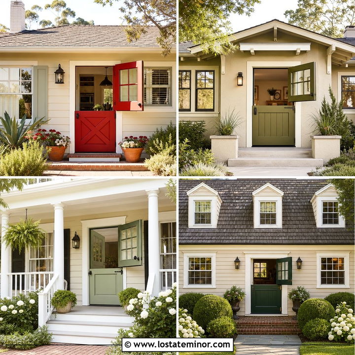 30 Beige House Design With Dutch Door Ideas for Welcoming Charm