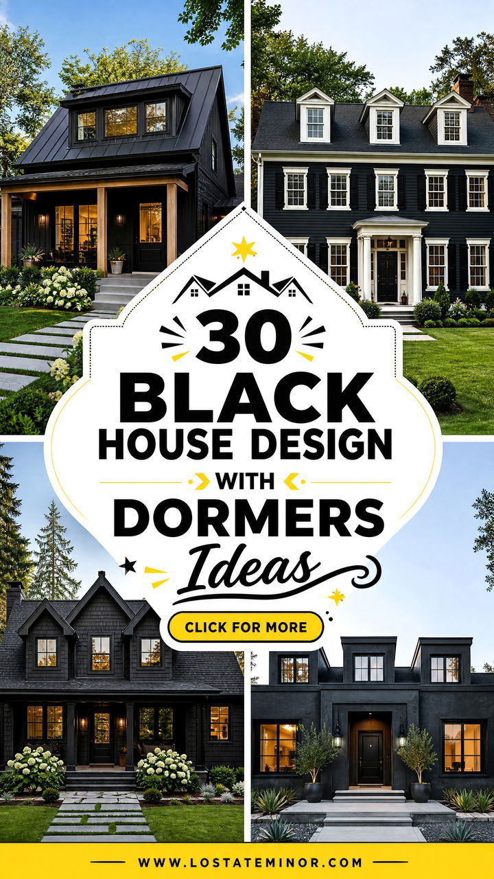 30 Black House Design With Dormers Ideas Timeless Roofline Style - 30 Black House Design With Dormers Ideas: Timeless Roofline Style