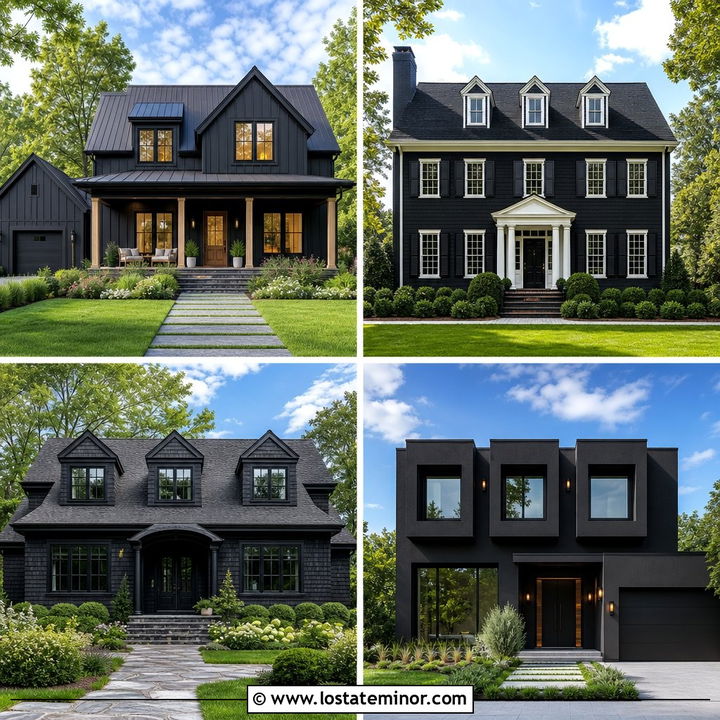 30 Black House Design With Dormers Ideas: Timeless Roofline Style