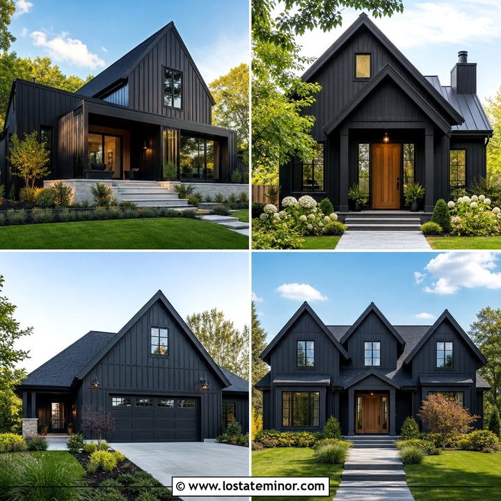30 Black House Design With Gables Ideas: Striking Rooflines