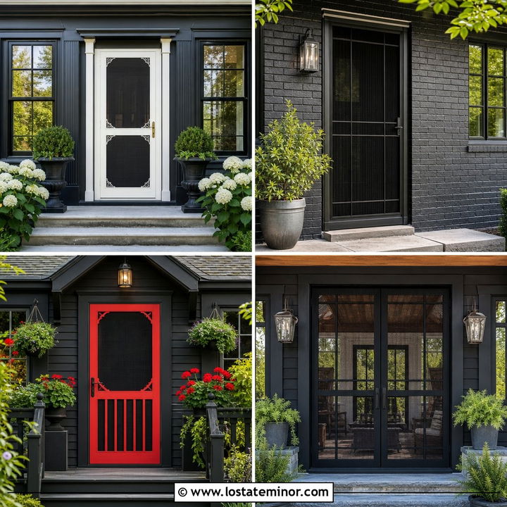30 Black House Design With Screen Door Ideas: Modern Style