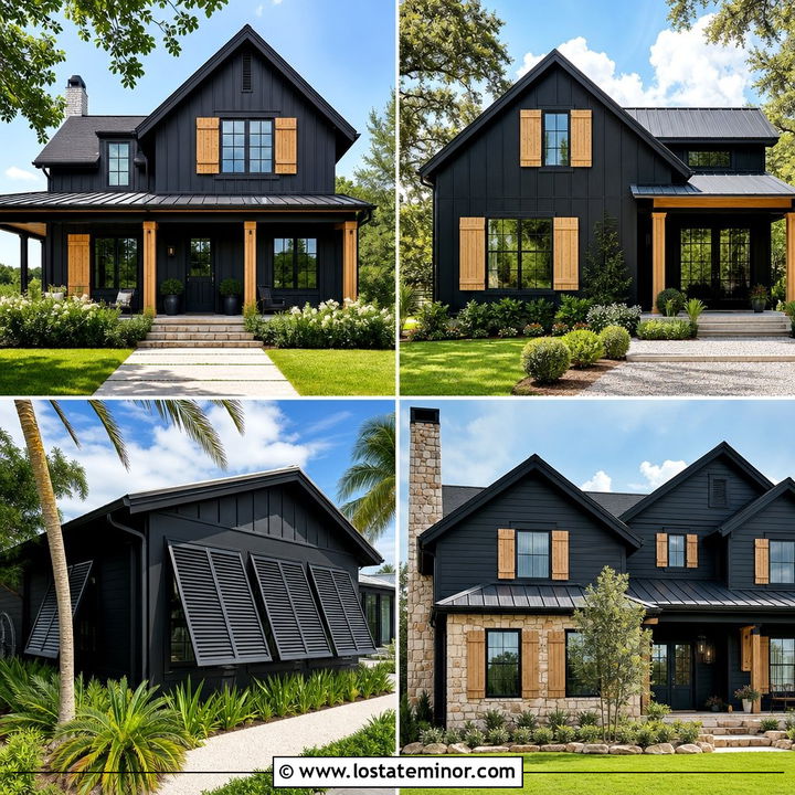 30 Black House Design With Shutters Ideas: Timeless Appeal