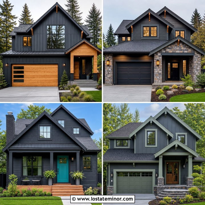 30 Charcoal Grey House Design With Accents Ideas That Pop