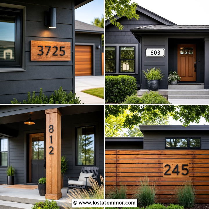 30 Charcoal Grey House Design With House Numbers Ideas With Style