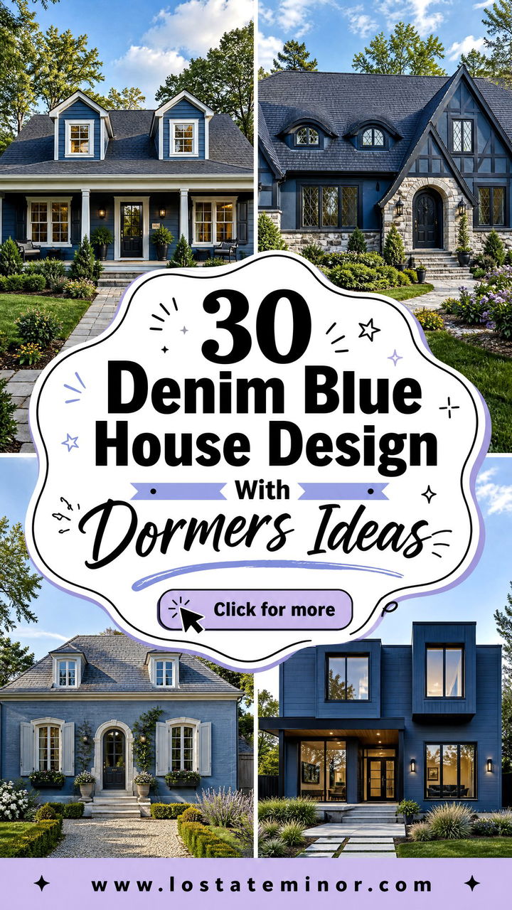 30 Denim Blue House Design With Dormers Ideas for Classic Charm - 30 Denim Blue House Design With Dormers Ideas for Classic Charm