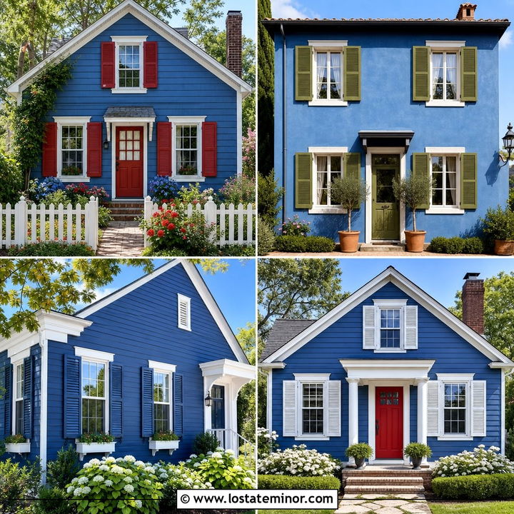 30 Denim Blue House Design With Shutters Ideas for Curb Appeal