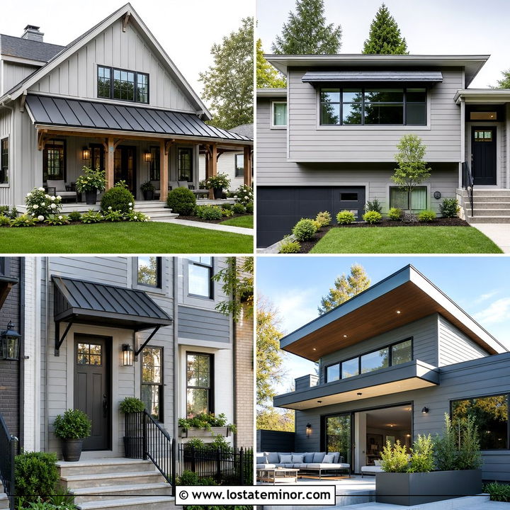 30 Dove Grey House Design With Awning Ideas for Stylish Shade