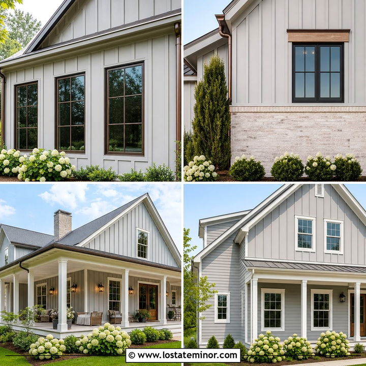 30 Dove Grey House Design With Board and Batten Ideas to Inspire