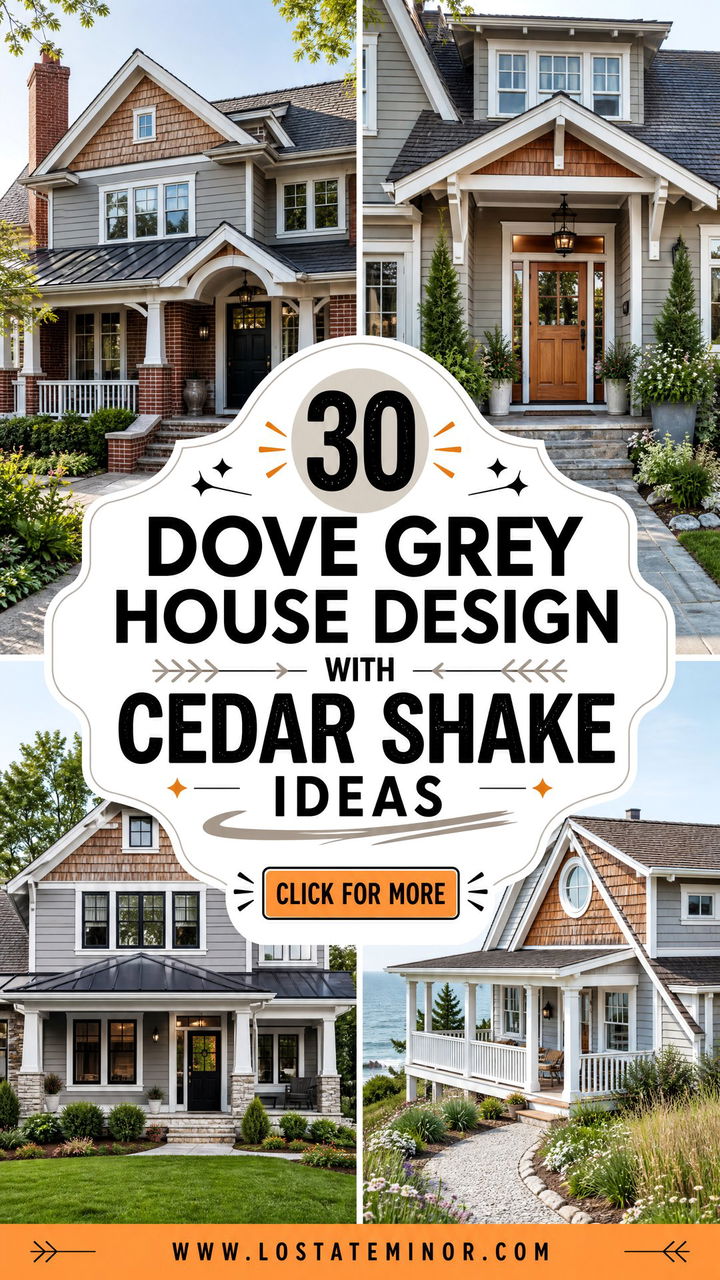 30 Dove Grey House Design With Cedar Shake Ideas to Inspire You - 30 Dove Grey House Design With Cedar Shake Ideas to Inspire You