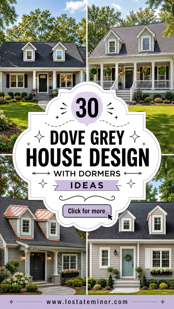 30 Dove Grey House Design With Dormers Ideas for Storybook Charm - 30 Dove Grey House Design With Dormers Ideas for Storybook Charm