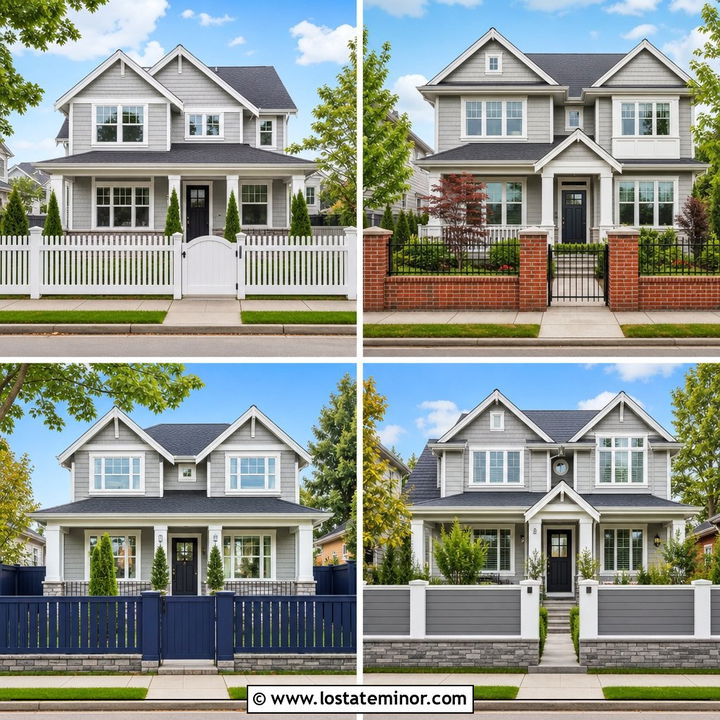 30 Dove Grey House Design With Fence Ideas for Timeless Style