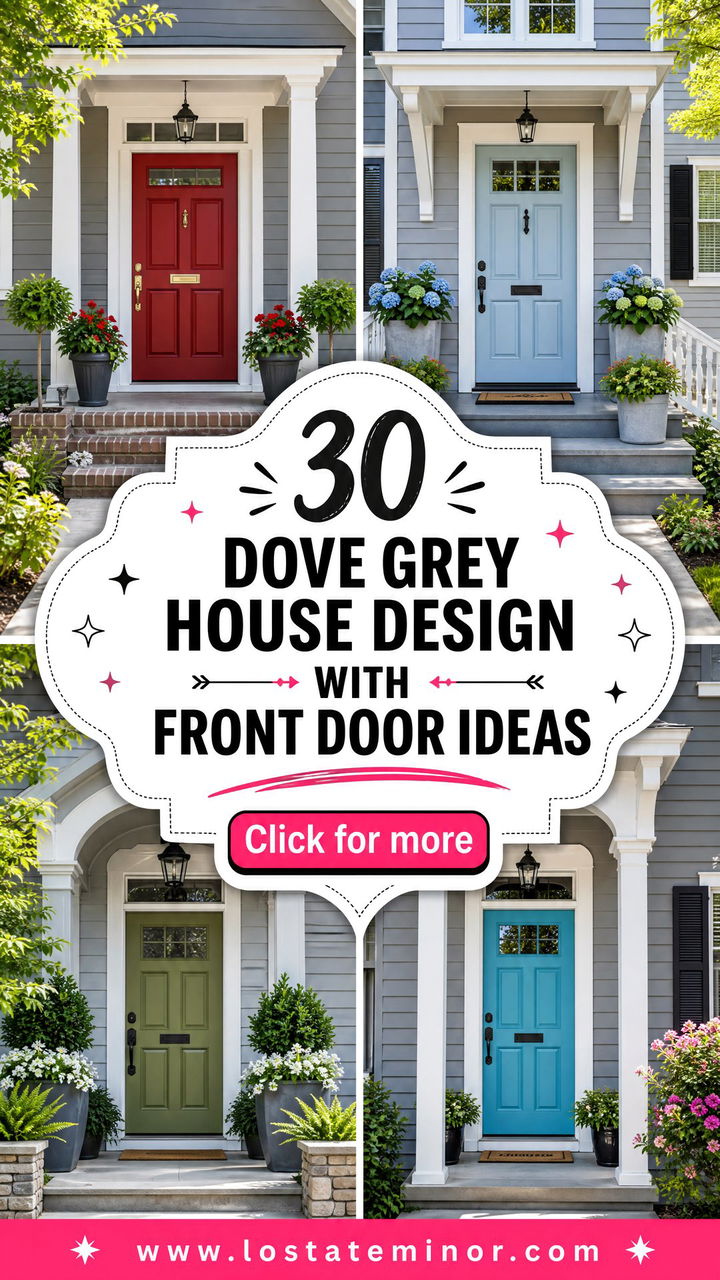 30 Dove Grey House Design With Front Door Ideas With Fresh Style - 30 Dove Grey House Design With Front Door Ideas With Fresh Style