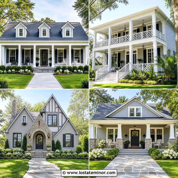30 Dove Grey House Design With Front Porch Ideas With Cozy Charm