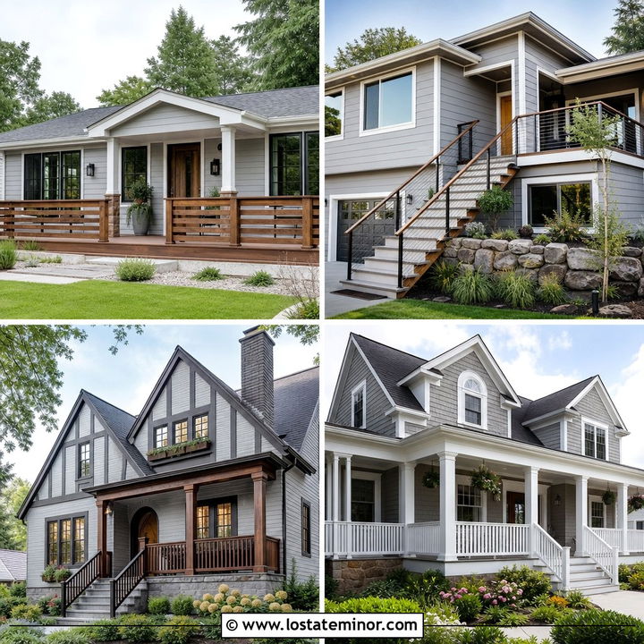 30 Dove Grey House Design With Railings Ideas for Polished Style