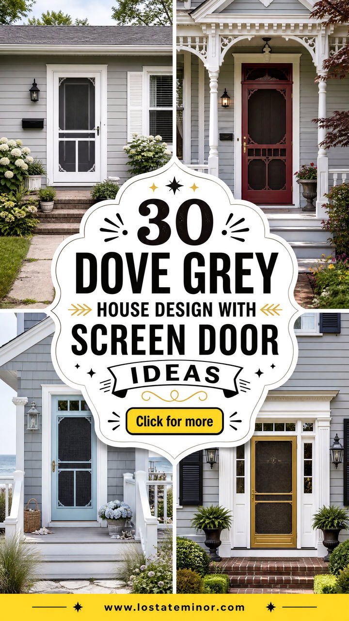 30 Dove Grey House Design With Screen Door Ideas With Fresh Style - 30 Dove Grey House Design With Screen Door Ideas With Fresh Style