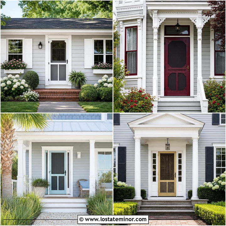 30 Dove Grey House Design With Screen Door Ideas With Fresh Style