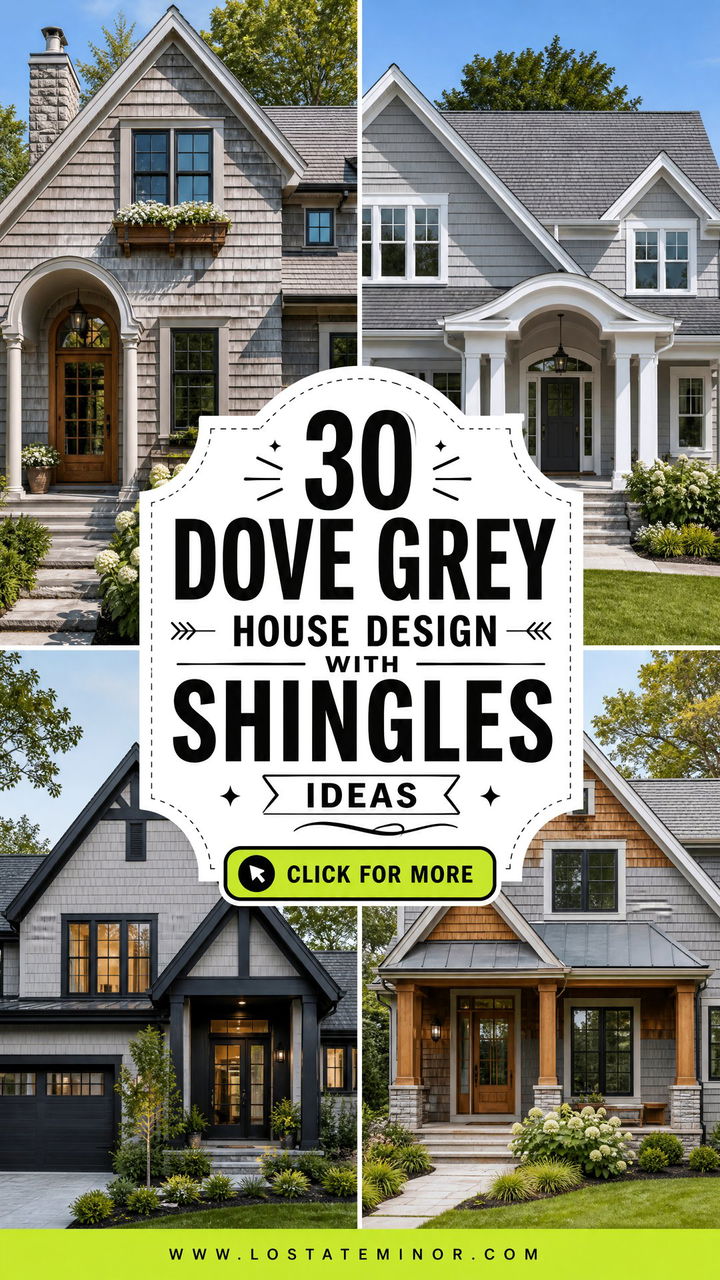30 Dove Grey House Design With Shingles Ideas With Timeless Charm - 30 Dove Grey House Design With Shingles Ideas With Timeless Charm