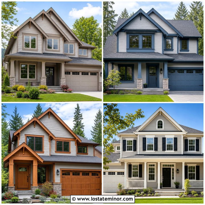 30 Dove Grey House Design With Trim Ideas for Polished Exteriors