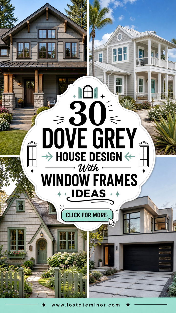 30 Dove Grey House Design With Window Frames Ideas Fresh Style - 30 Dove Grey House Design With Window Frames Ideas: Fresh Style