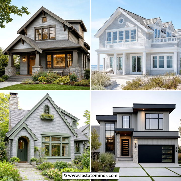 30 Dove Grey House Design With Window Frames Ideas: Fresh Style