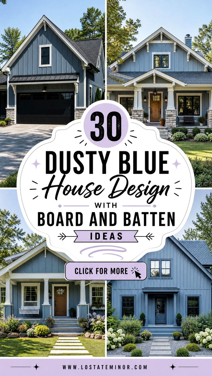 30 Dusty Blue House Design With Board and Batten Ideas for 2026 - 30 Dusty Blue House Design With Board and Batten Ideas for 2026