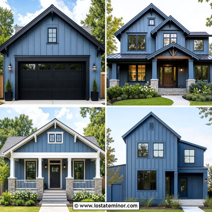 30 Dusty Blue House Design With Board and Batten Ideas for 2026