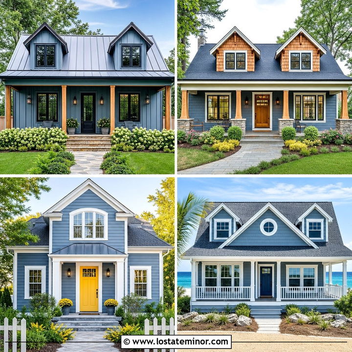 30 Dusty Blue House Design With Dormers Ideas: Storybook Charm
