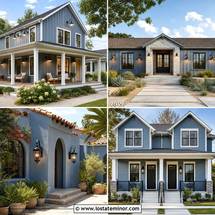 30 Dusty Blue House Design With Light Fixtures Ideas That Shine
