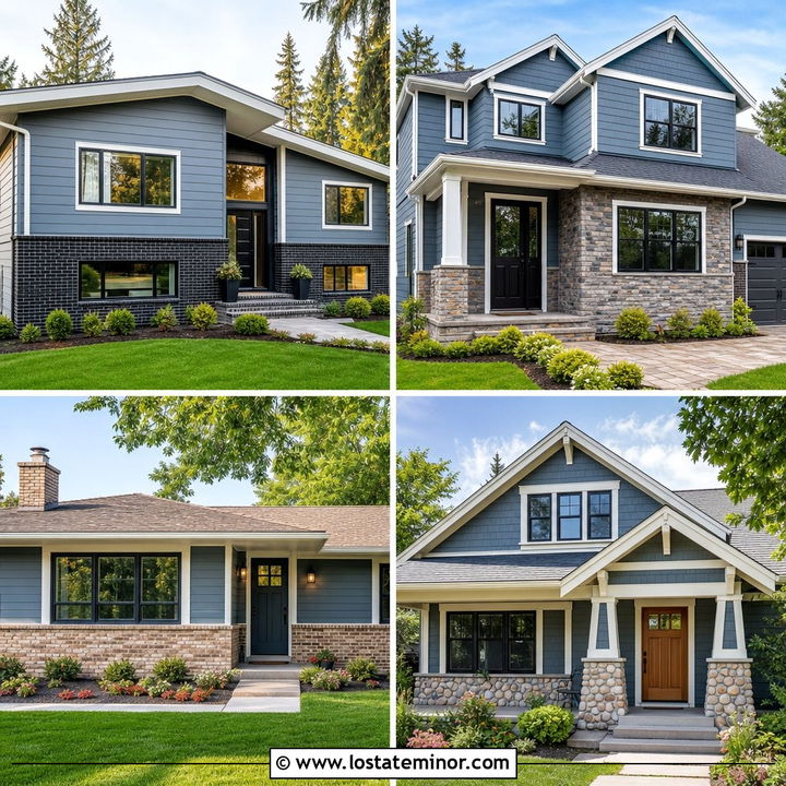 30 Dusty Blue House Design With Wainscoting Ideas to Inspire