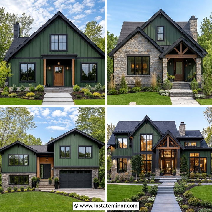 30 Forest Green House Design With Board and Batten Ideas for 2025