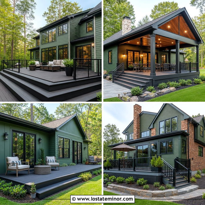 30 Forest Green House Design With Deck Ideas for Outdoor Living