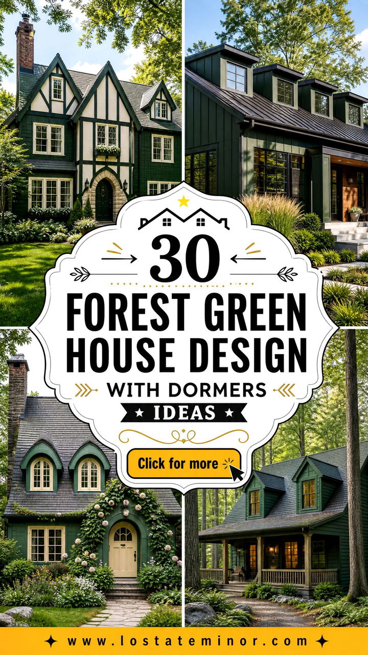 30 Forest Green House Design With Dormers Ideas for Rustic Charm - 30 Forest Green House Design With Dormers Ideas for Rustic Charm