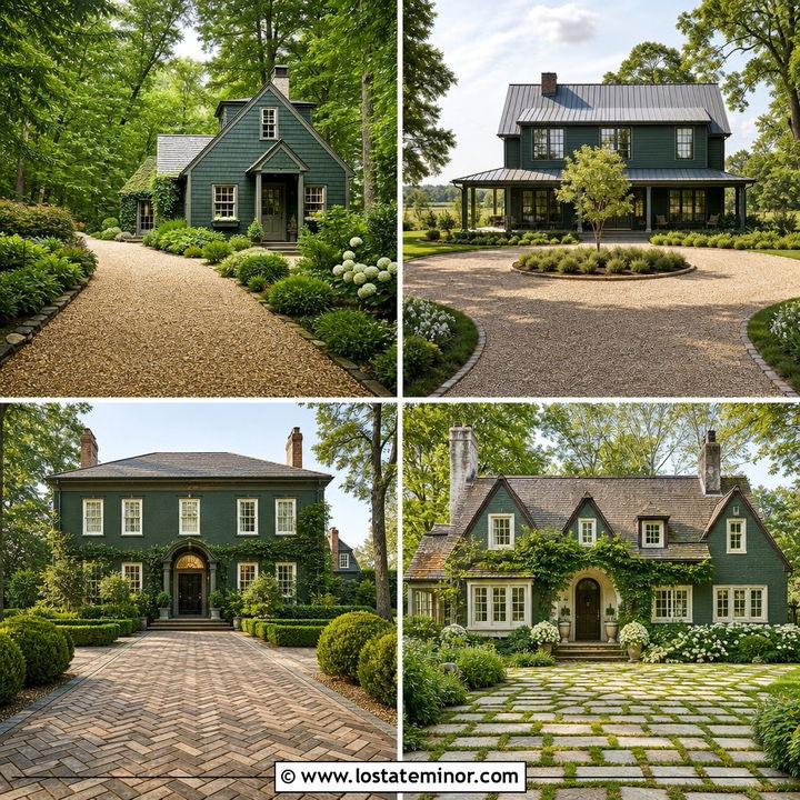 30 Forest Green House Design With Driveway Ideas You’ll Love