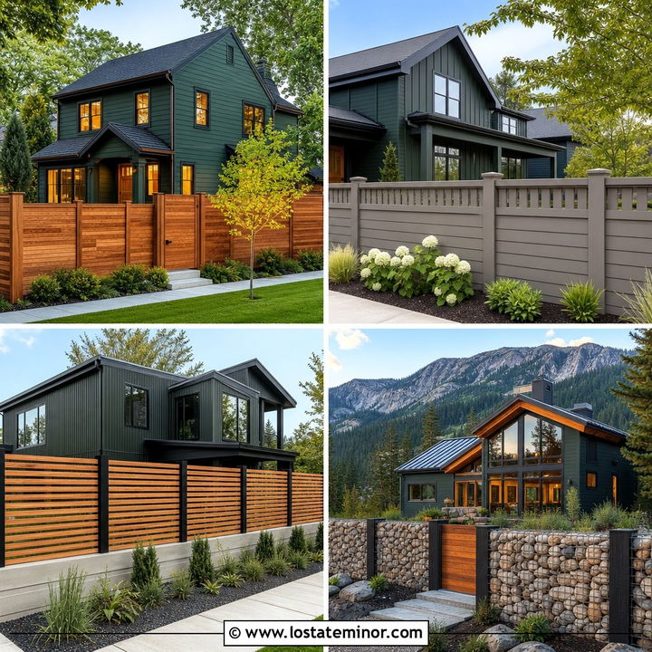 30 Forest Green House Design With Fence Ideas With Rustic Charm