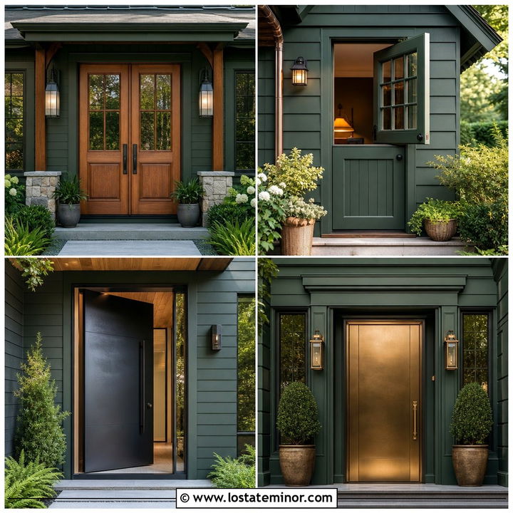 30 Forest Green House Design With Front Door Ideas You’ll Love