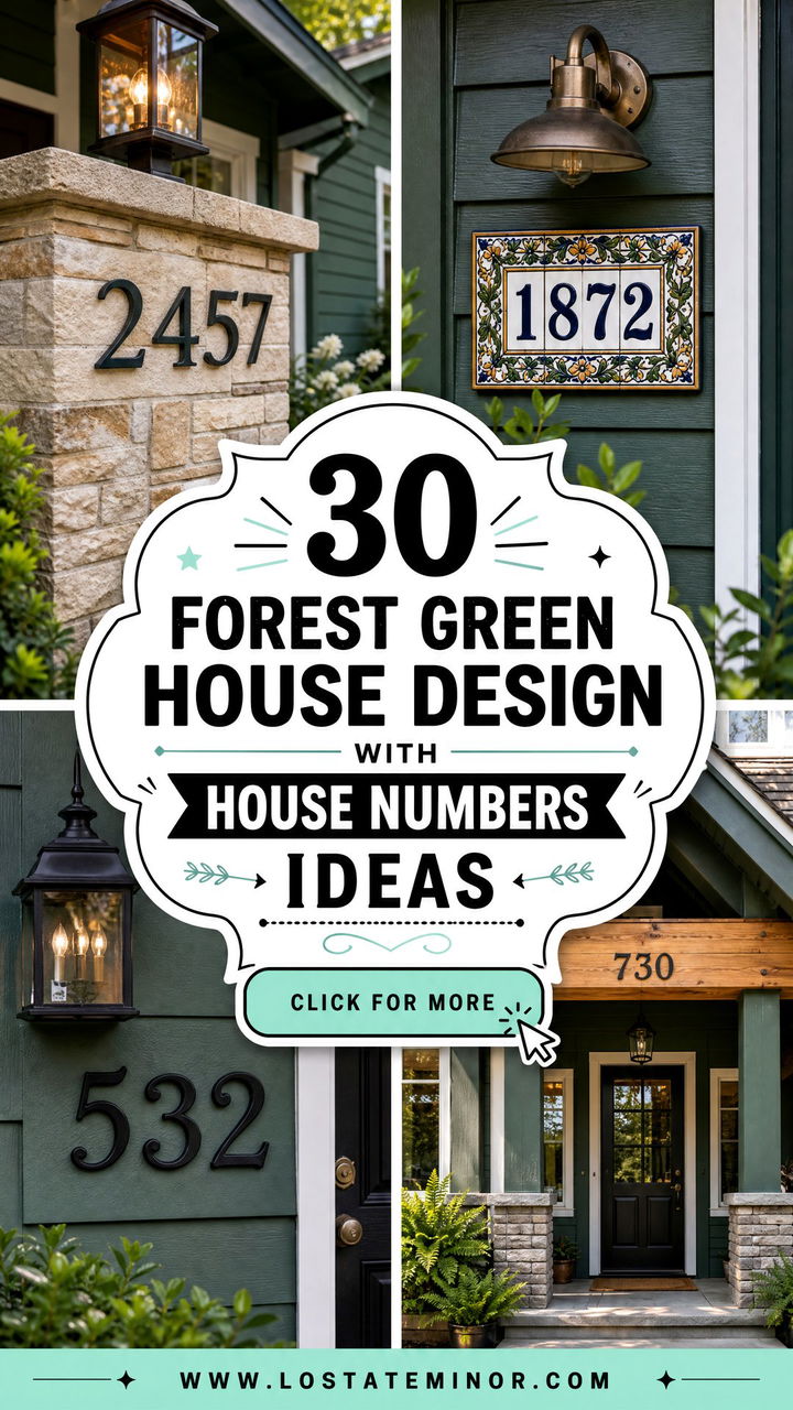 30 Forest Green House Design With House Numbers Ideas To Try Now - 30 Forest Green House Design With House Numbers Ideas To Try Now