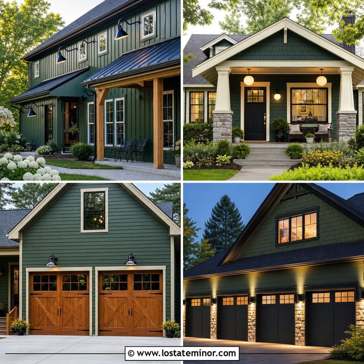 30 Forest Green House Design With Lighting Ideas With Warm Appeal