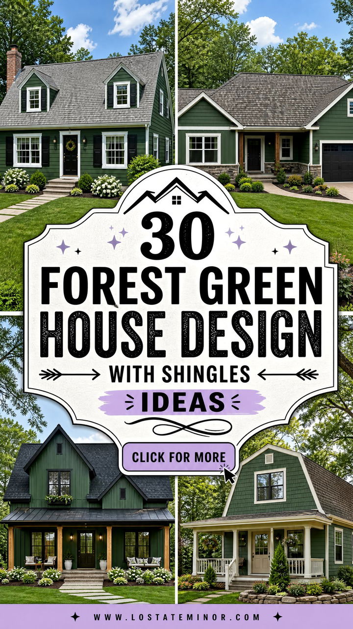 30 Forest Green House Design With Shingles Ideas Worth Exploring - 30 Forest Green House Design With Shingles Ideas Worth Exploring