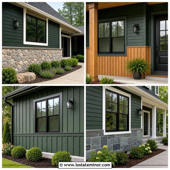30 Forest Green House Design With Wainscoting Ideas to Inspire