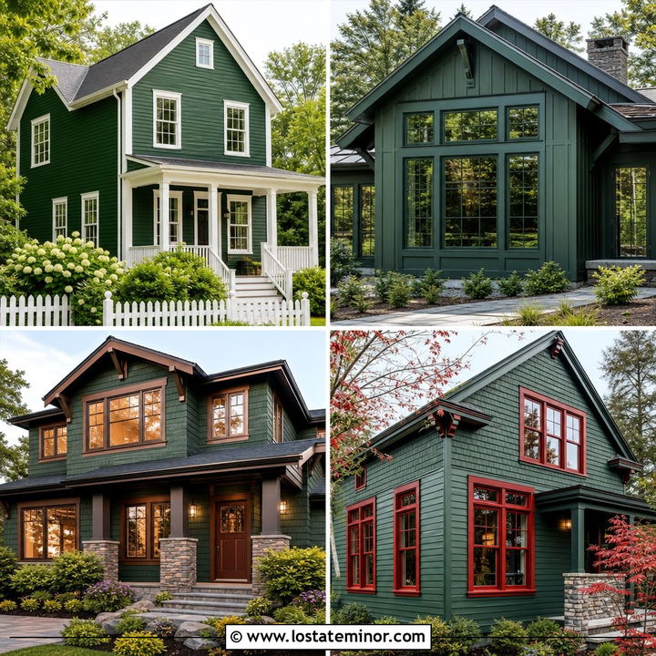 30 Forest Green House Design With Window Frames Ideas to Love