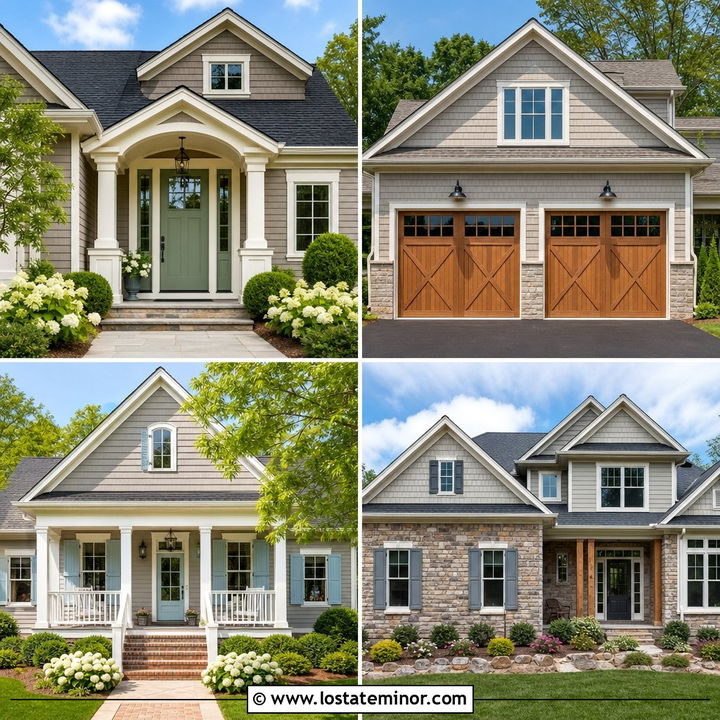 30 Greige House Design With Accents Ideas: Chic Exterior Style