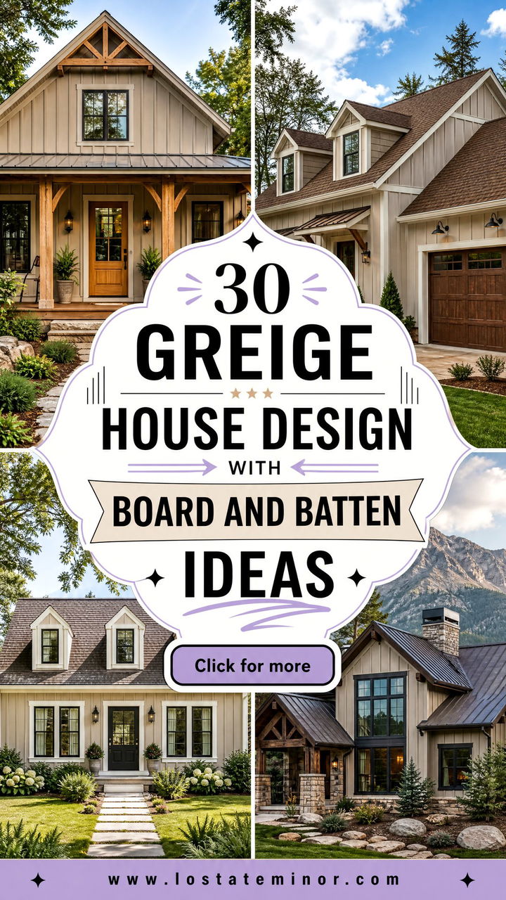 30 Greige House Design With Board and Batten Ideas to Inspire - 30 Greige House Design With Board and Batten Ideas to Inspire