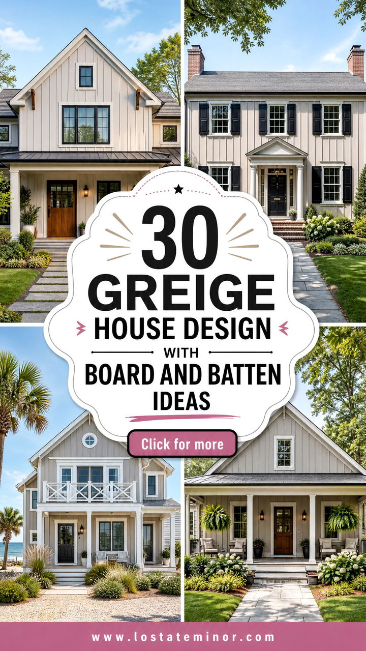 30 Greige House Design With Board and Batten Ideas to Inspire - 30 Greige House Design With Board and Batten Ideas to Inspire