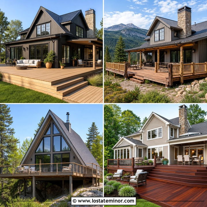 30 Greige House Design With Deck Ideas for Chic Outdoor Living