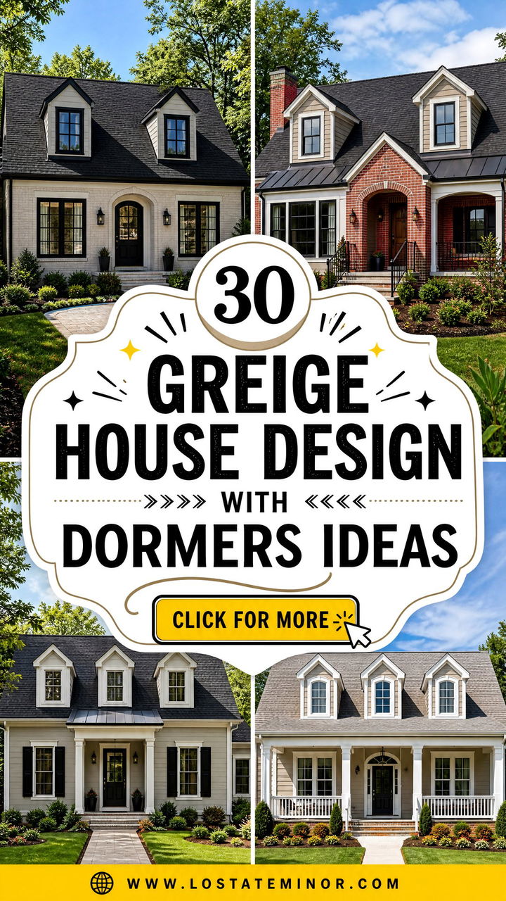 30 Greige House Design With Dormers Ideas for Charming Exteriors - 30 Greige House Design With Dormers Ideas for Charming Exteriors