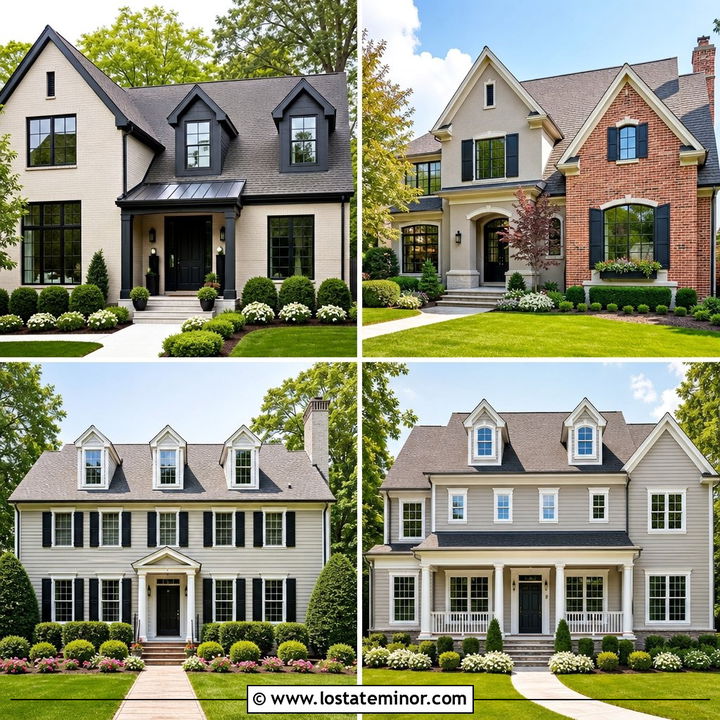 30 Greige House Design With Dormers Ideas for Charming Exteriors