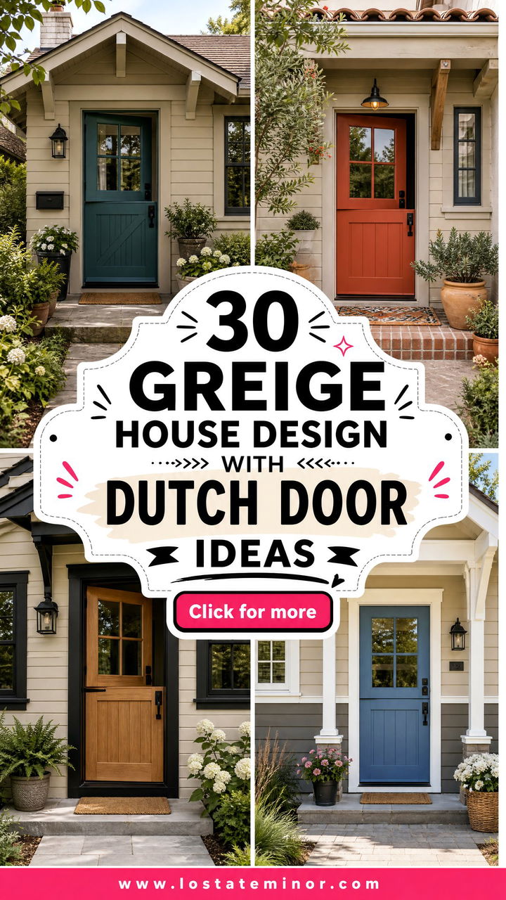30 Greige House Design With Dutch Door Ideas for Welcoming Style - 30 Greige House Design With Dutch Door Ideas for Welcoming Style