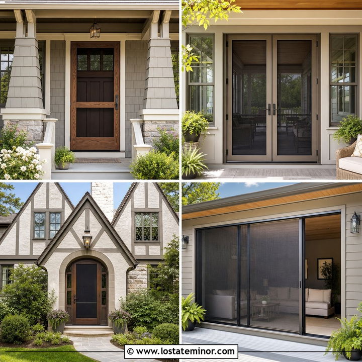 30 Greige House Design With Screen Door Ideas to Inspire